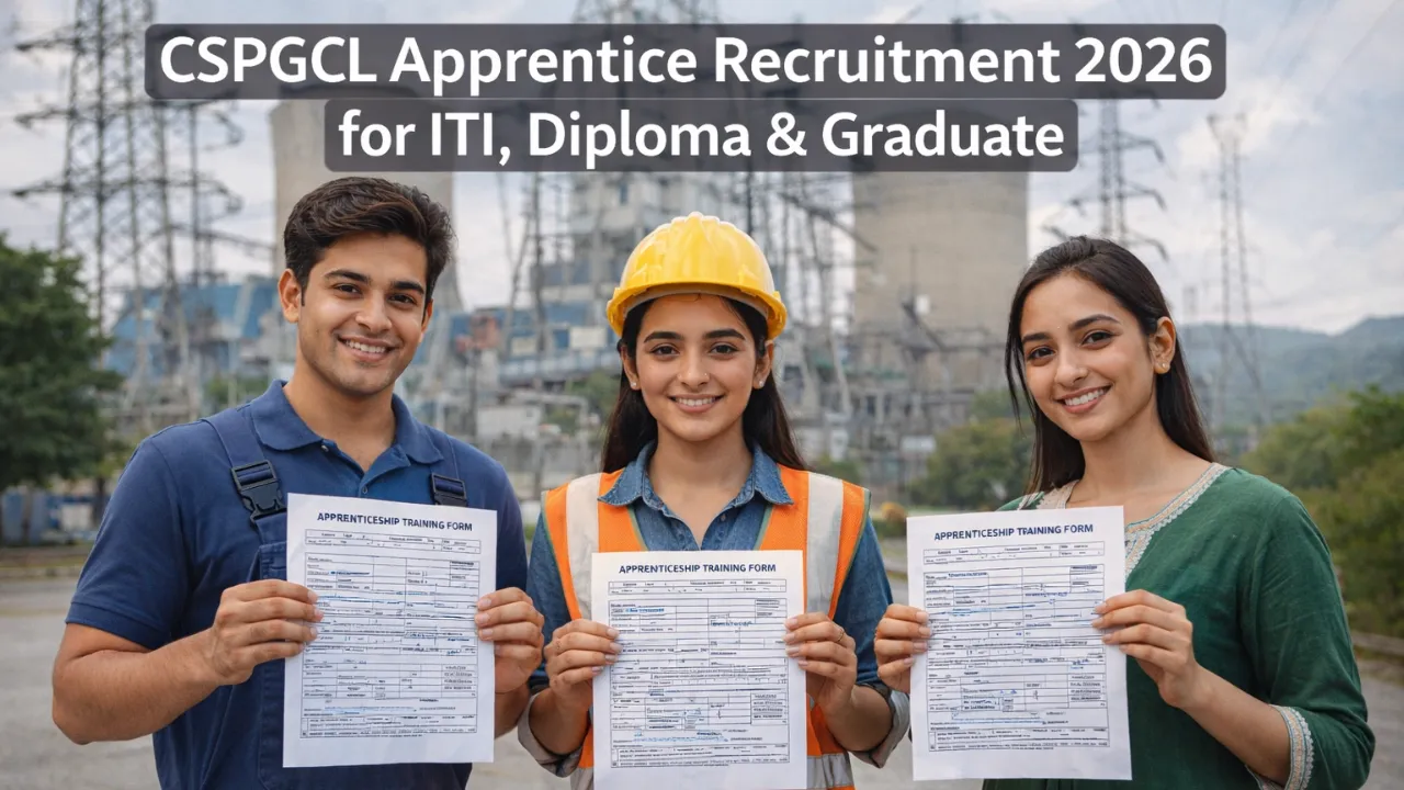 CSPGCL Apprentice Recruitment 2026 for ITI, Diploma & Graduate