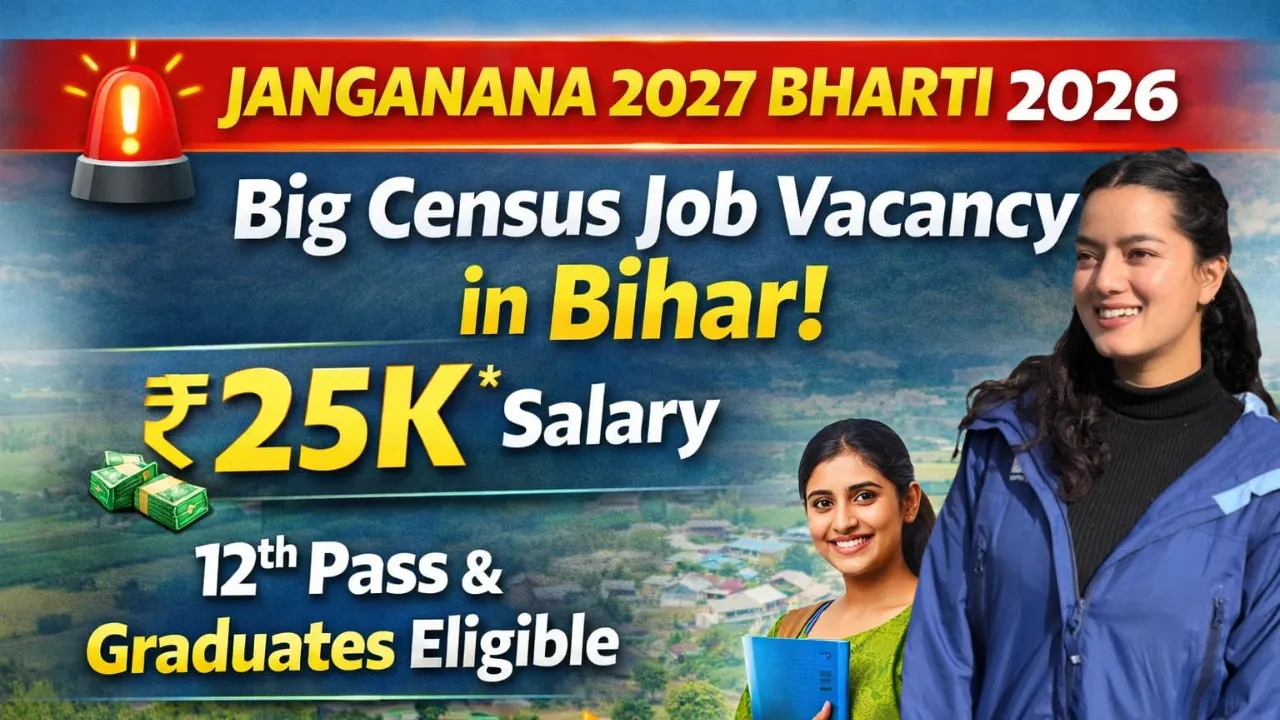 Bihar Janganana Bharti 2027 for 12th Pass & Gradudate
