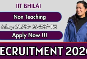 IIT Bhilai Non-Teaching Bharti 2026 for 32 Posts