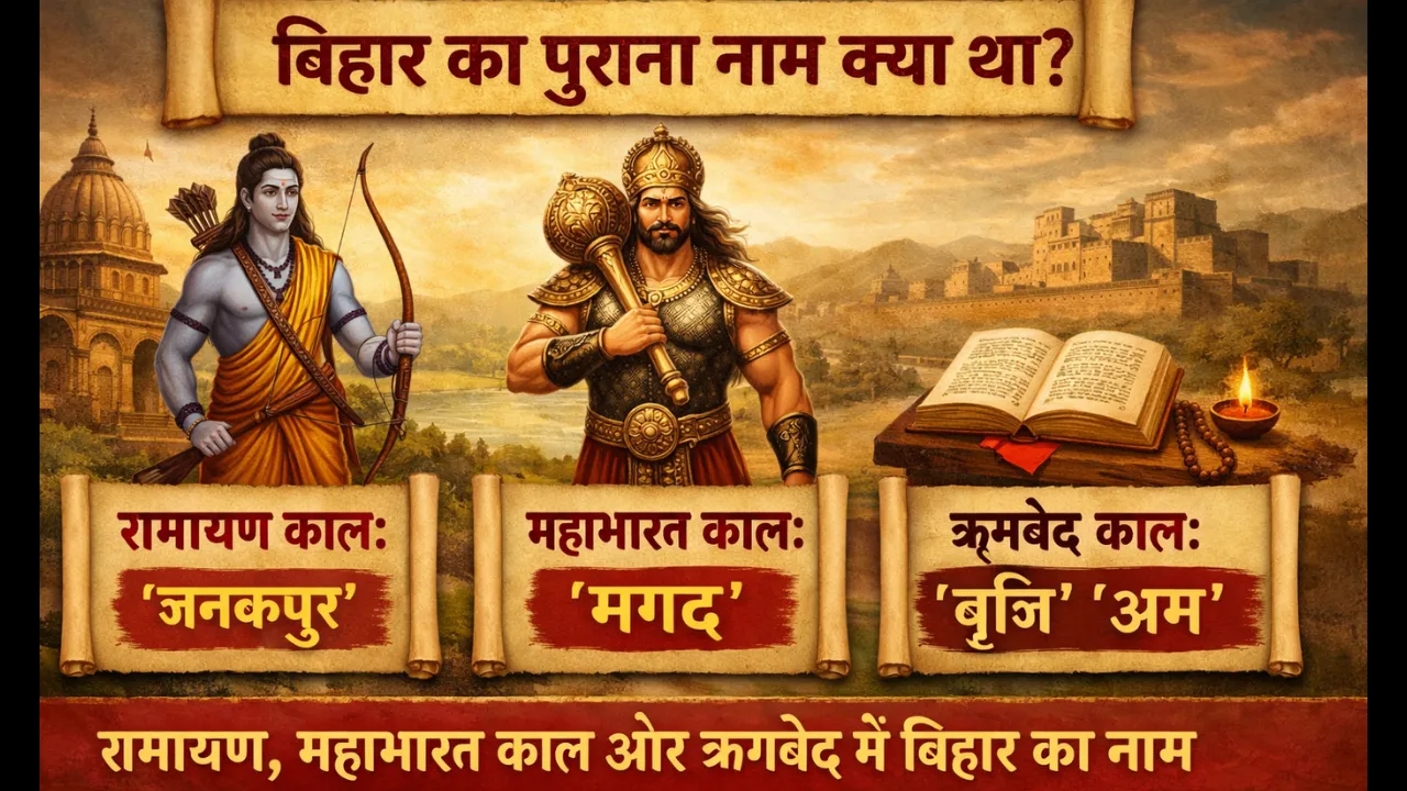 बिहार का पुराना नाम क्या था? रामायण, महाभारत काल और ऋग्वेद में बिहार का नाम