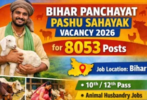 Bihar Panchayat Pashu Sahayak Vacancy 2026 for 8053 Posts